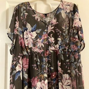 Torrid Size 3 Chiffon Tunic Shirt